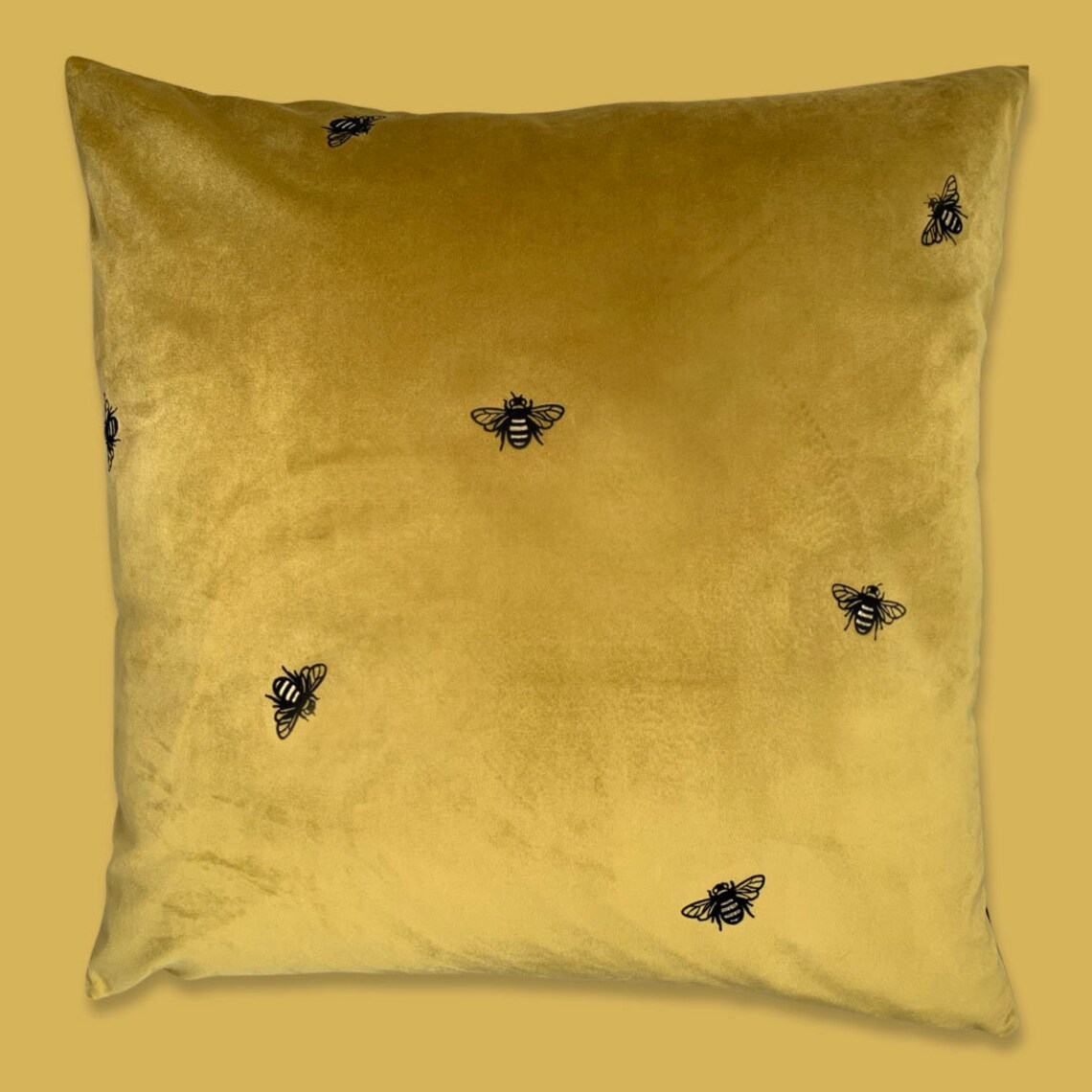 Bee cushion Large luxury bee velvet cushion Etsy