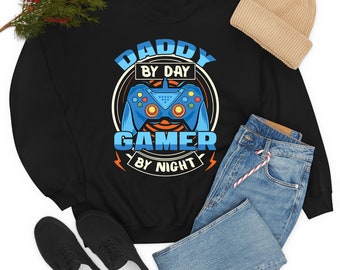 Daddy By Day Gamer By Night Shirt, Retro Father's Day shirt, Gaming Shirt