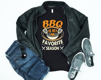 Camiseta "La barbacoa es mi estación favorita", parrilla, regalo para papá, esposo, abuelo, regalo para hombres en el Día del Padre