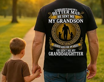 Grandkids T-Shirt: Grandpa Grandma Family Love Gift