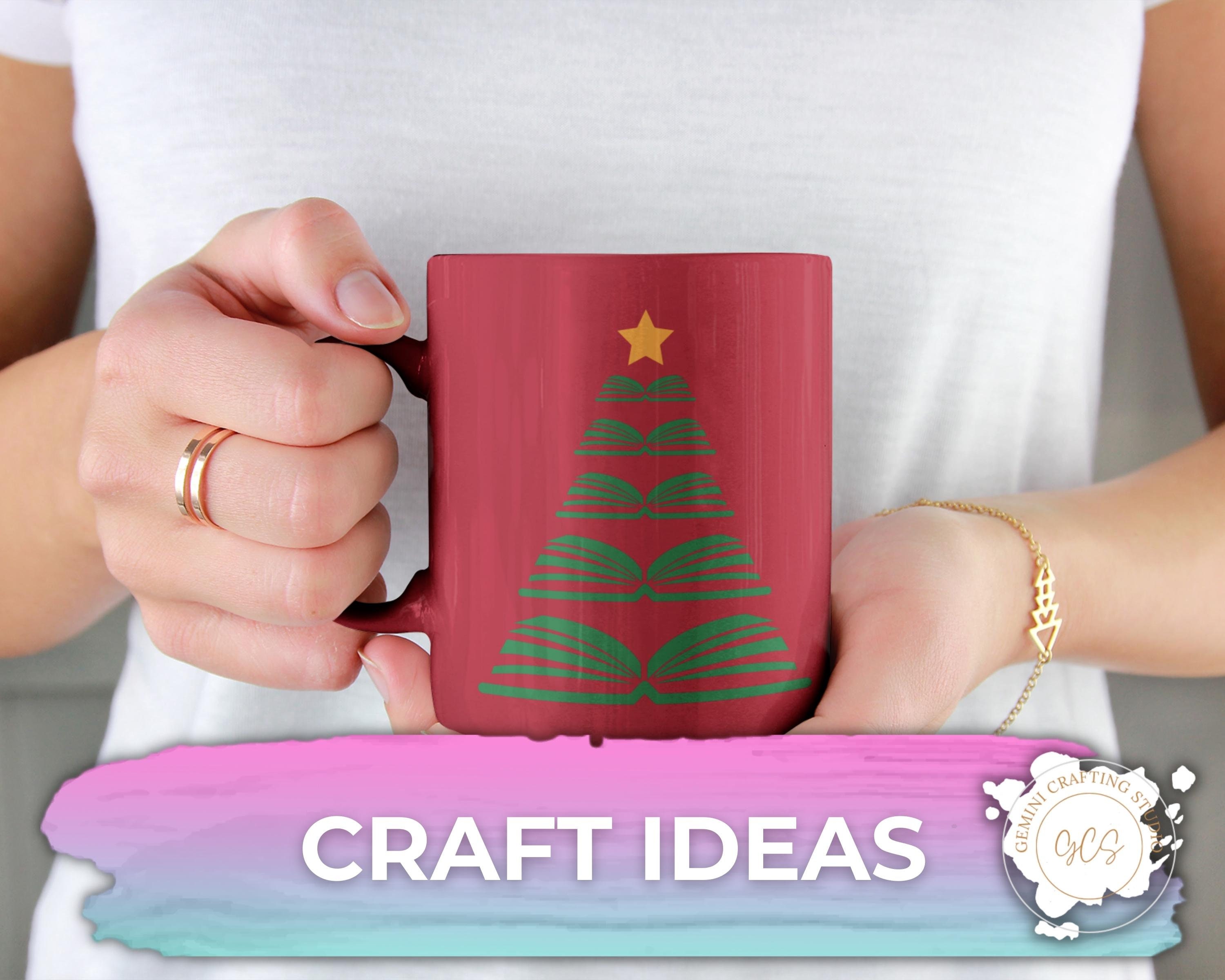 Teacher Christmas Tree SVG Book Christmas SVG Book Tree - Etsy