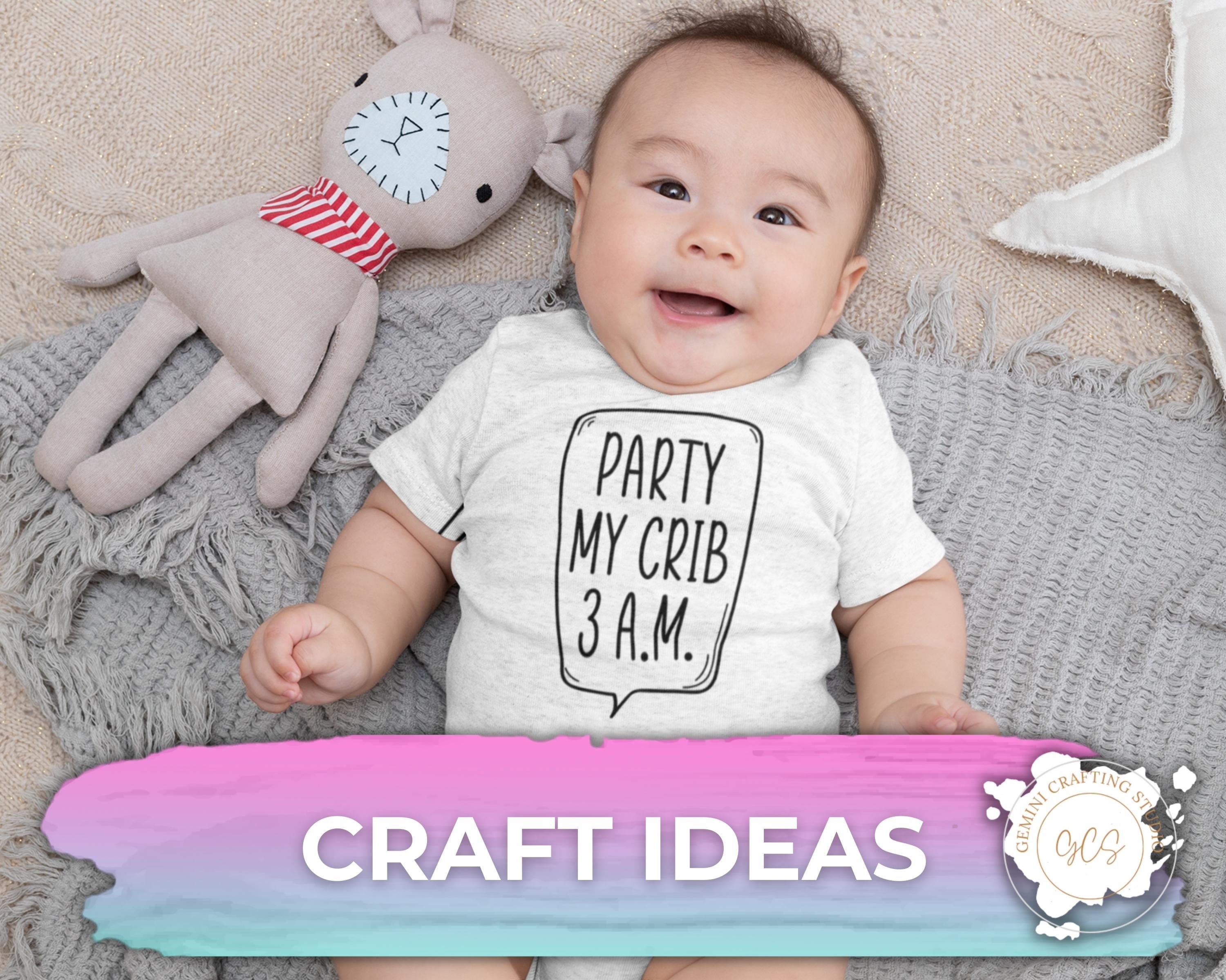 Party My Crib 3am SVG Funny Baby Shirts Baby Onesie Newborn Etsy