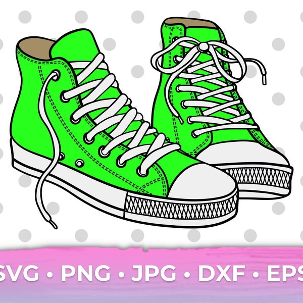 Chuck Taylor High Top Sneaker SVG Chucks PNG Converse SVG