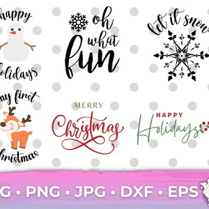 Ornements Bundle Flocons de neige Premier design de Noël Cricut Silhouette SVG PNG