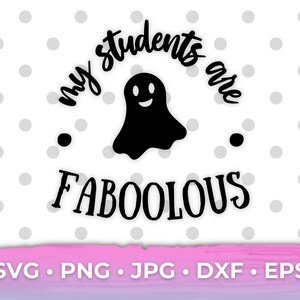 Teacher Halloween SVG Bundle - Spooky Teacher Cute Cricut Designs for Teachers