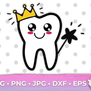 Tooth Fairy SVG, Tooth Fairy Clipart, Tandartsassistente SVG, Tandarts Office Print, Tandfee, clipart, silhouet, digitaal
