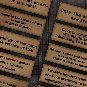 Citations sages imprimables, philosophie de la Grèce antique pour des revues indésirables, des albums de coupures, des travaux manuels en papier
