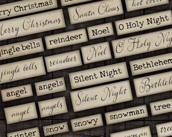 Vintage-Weihnachtssprüche zum Ausdrucken für Junk Journals, Scrapbooks und Papierbastelarbeiten