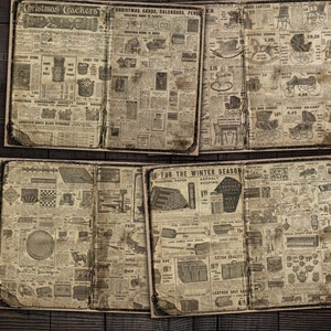 Antik julreklam Ephemera: Viktorianska vinterbilder (digital nedladdning)