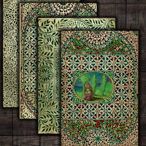 Medieval Fantasy Junk Journal Pages Printable Middle Ages - Etsy