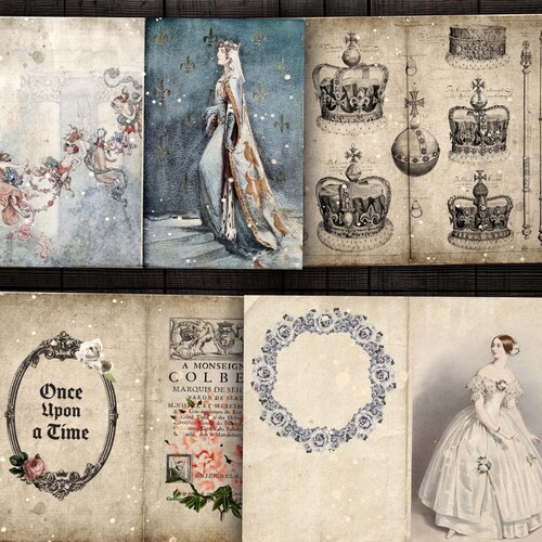 Medieval Fairy Tale Junk Journal Pages Printable Middle Ages - Etsy