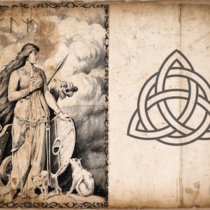 Norse Viking Printable Pages, Nordic Mythology Kit for Junk Journals ...