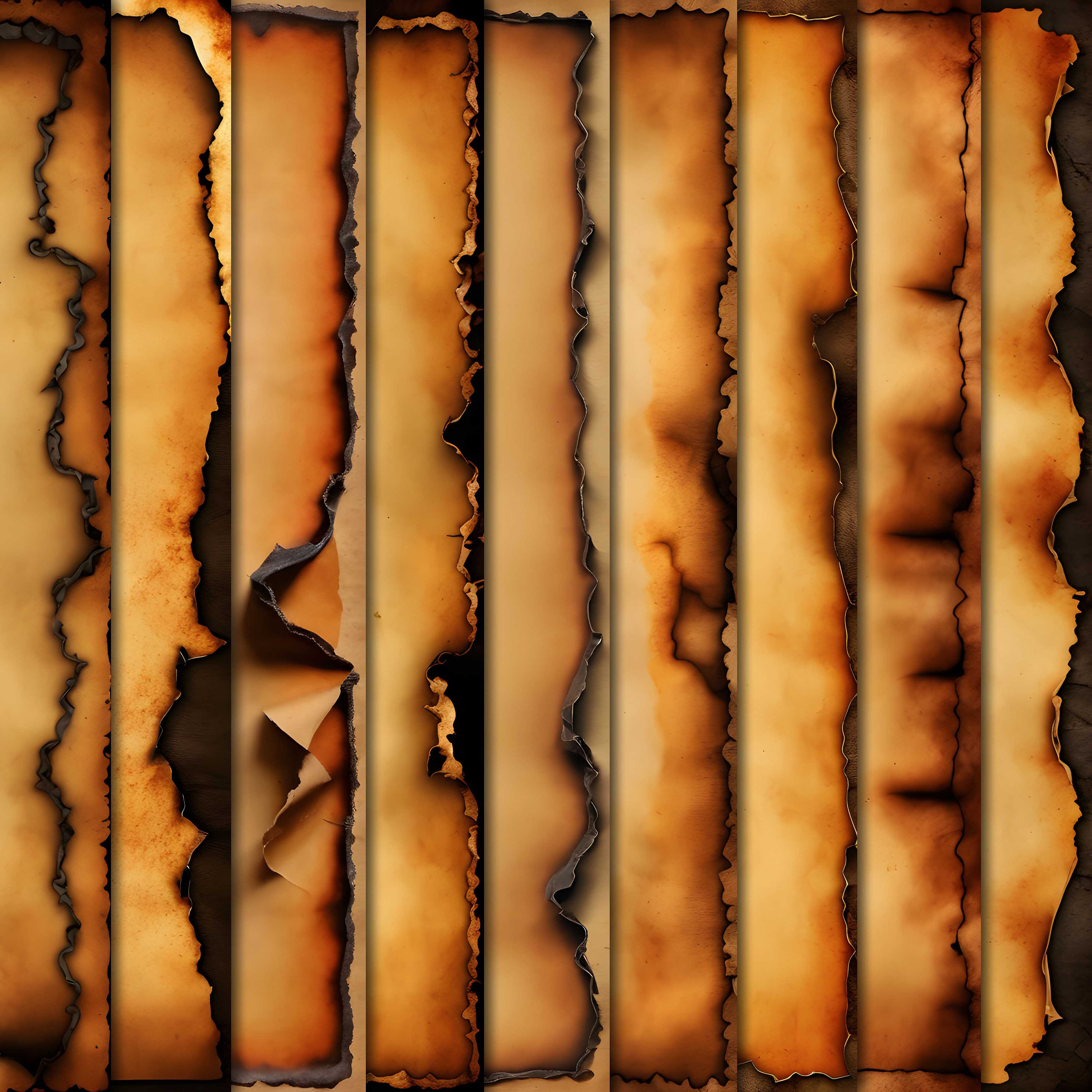 Burnt Edge Vintage Paper Textures: Scrapbook Backgrounds (digital ...