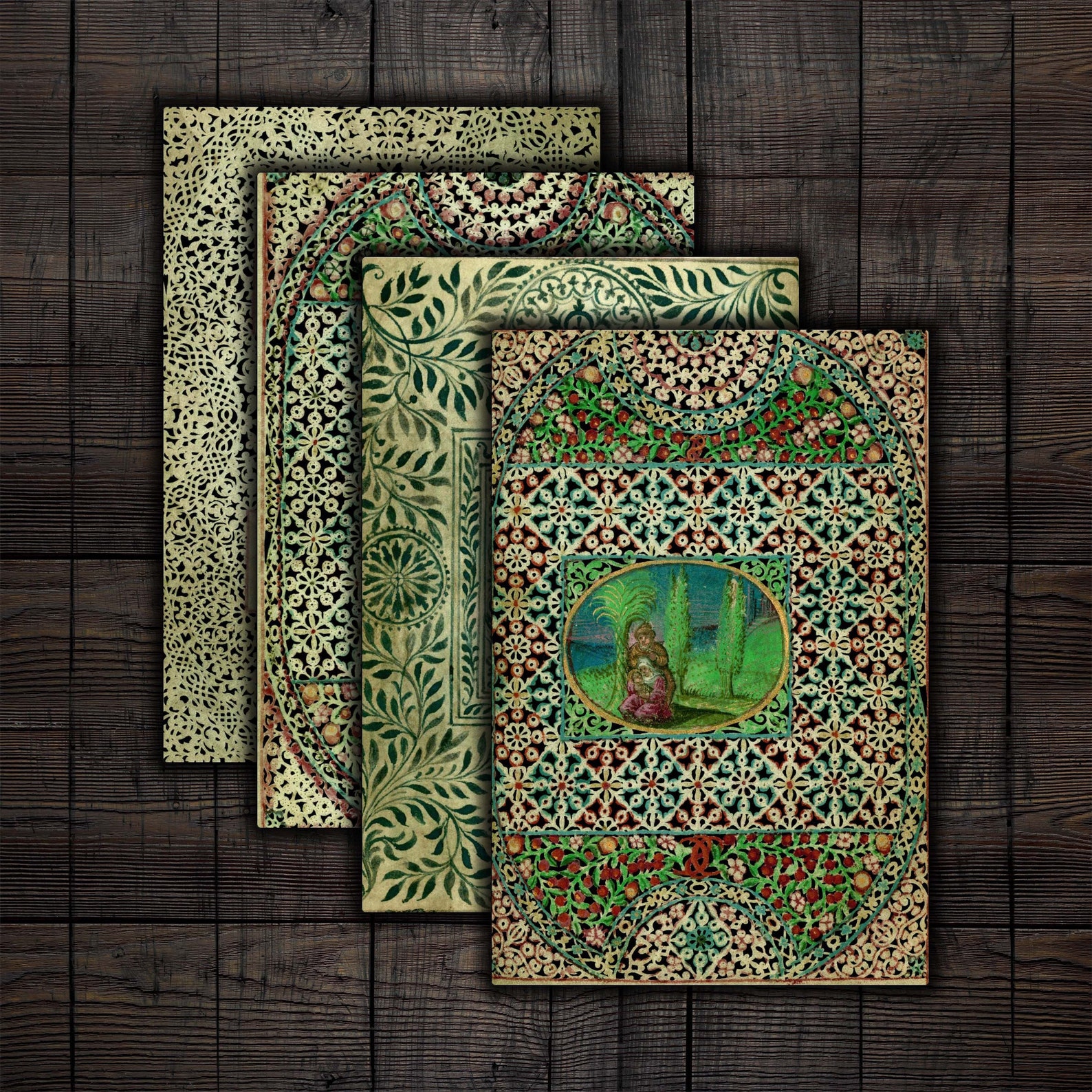 Medieval Printable Pages 6x4 Middle Ages Papers for Junk | Etsy