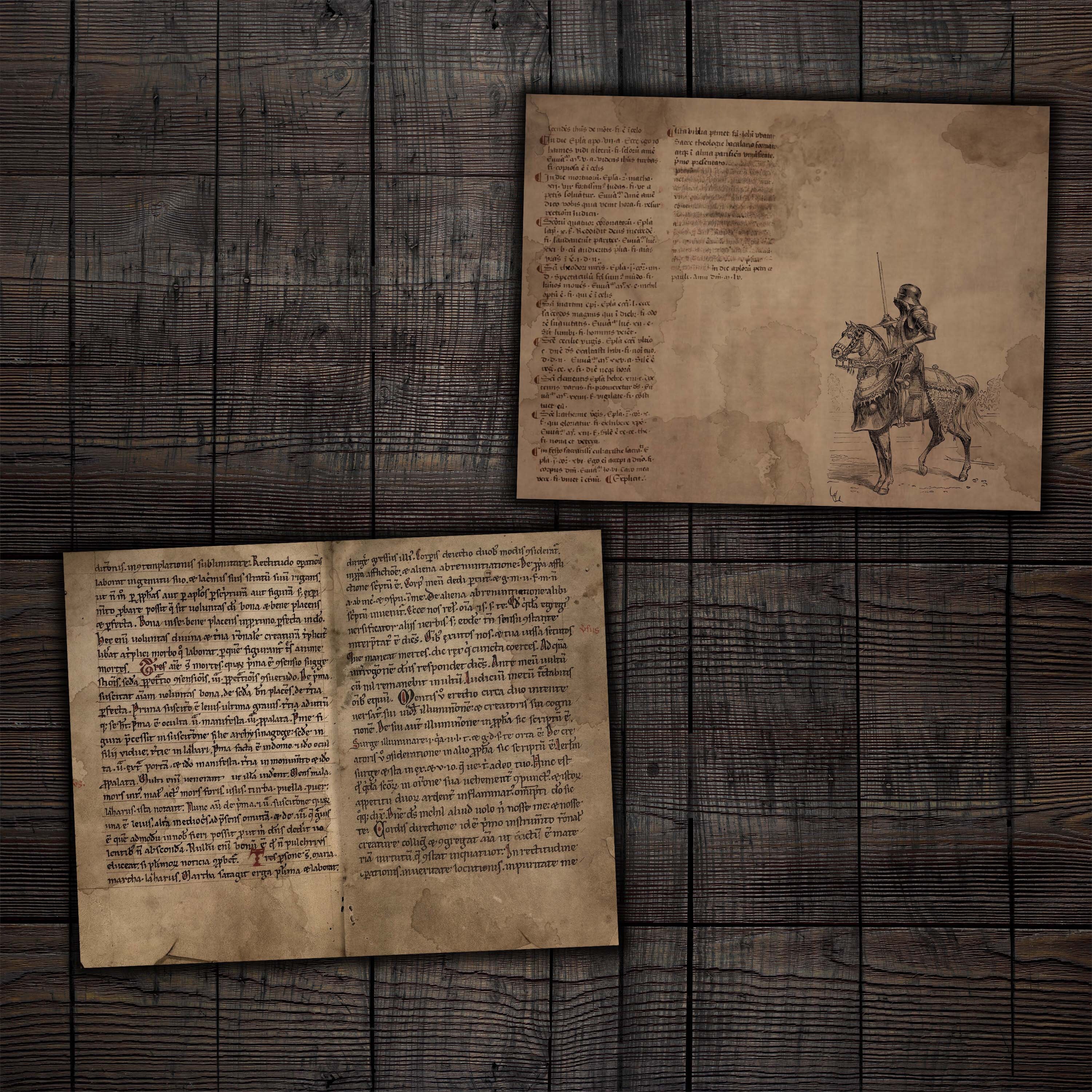 Medieval Fantasy Junk Journal Pages Printable Middle Ages - Etsy