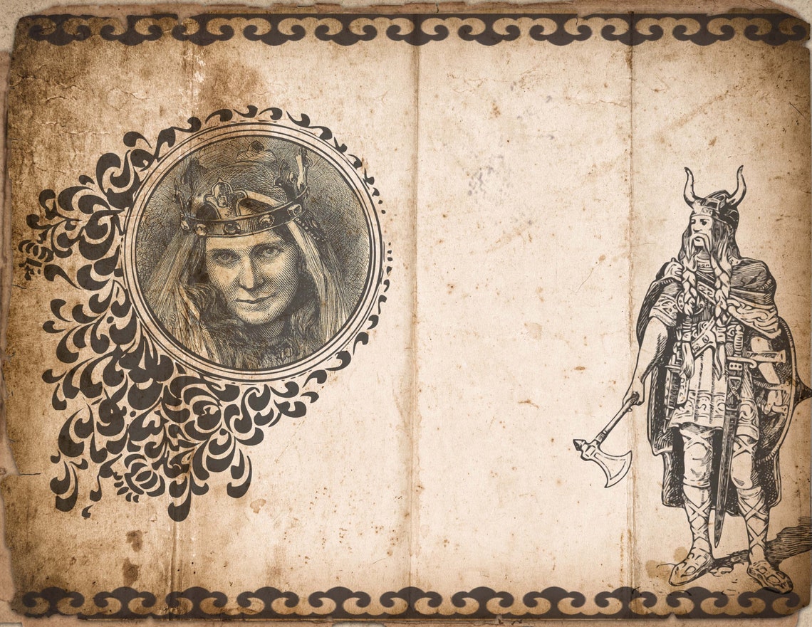 Norse Vikings Printable Pages Nordic Mythology Kit for Junk - Etsy