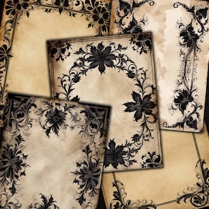 Gothic Frames & Borders: Printable Junk Journal Kit (Digital Download)