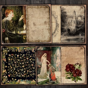 Vintage Queen Fairy Tale Printable Ephemera: Junk Journal Pages (Digital Download)