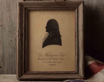 George Washington Vintage Art Print, 4th of July Decor, Digital download, 8x10