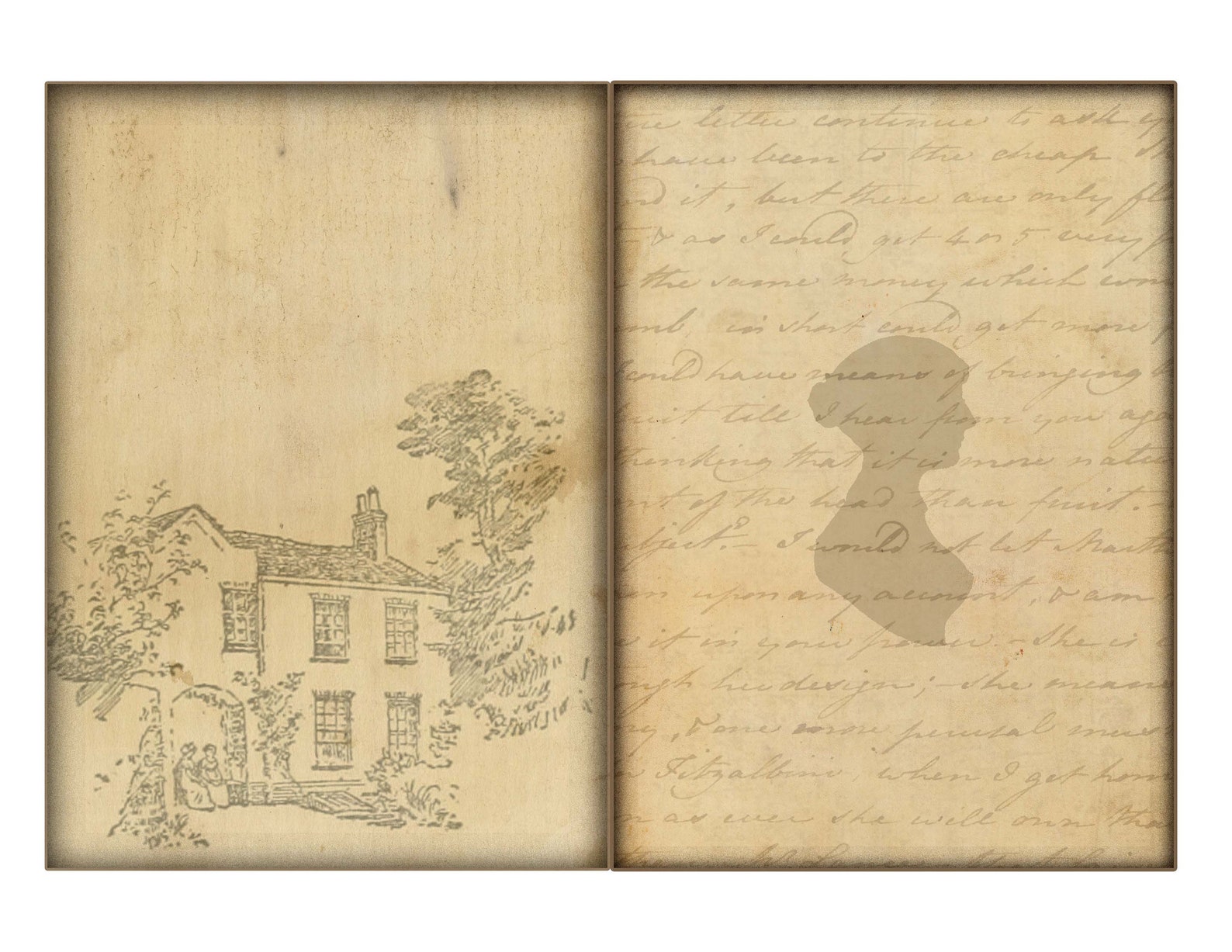 Jane Austen Printable Pages for Junk Journals Scrapbooks | Etsy