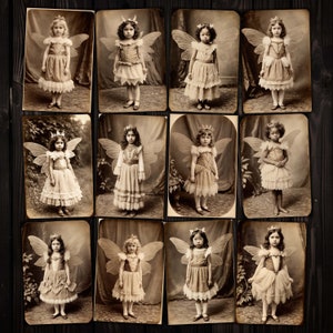 Prinzessinnen-Feen-Mädchen-Fotos zum Ausdrucken für Märchen-Junk-Tagebücher, Mixed-Media-Collage, Vintage-Papierhandwerk