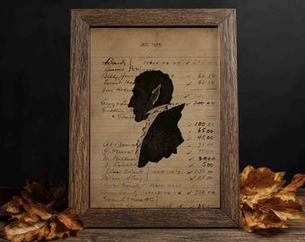 Halloween Vampier Oktober Ledger Vintage Ephemera Herfstdecoratie (Digitale download)
