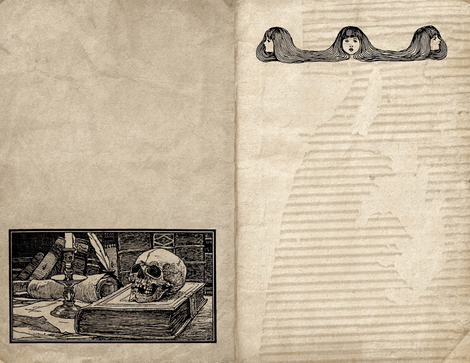 Printable Halloween Gothic Pages for Junk Journals - Etsy