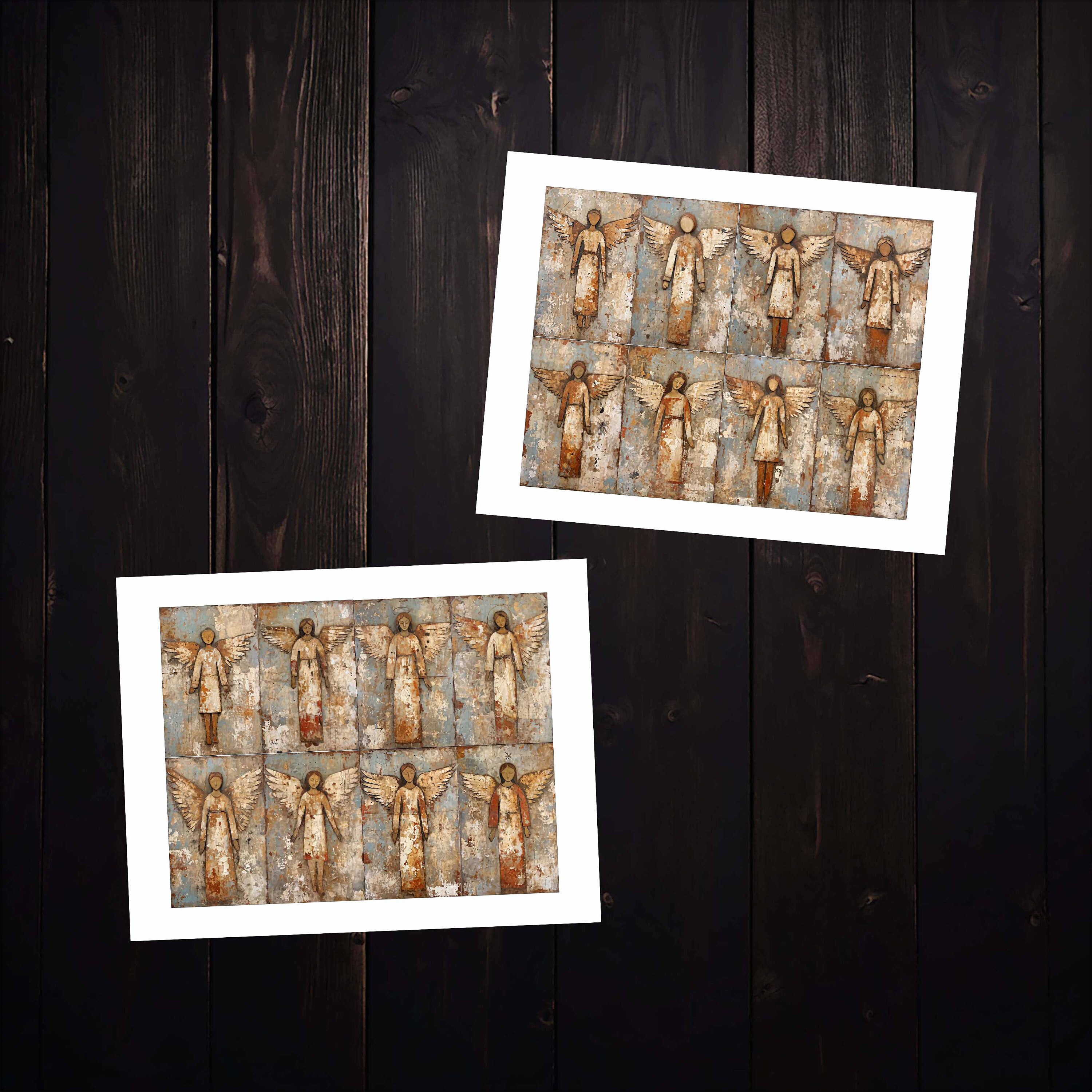 Rust Angels Rust Angel Junk Journal Kit: Printable Collage Paper (digital Download ...