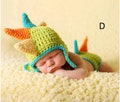 Newborn Photography Props Crocheted Baby Boy Girl Dinosaur Outfit Handmade Knitted Photo Prop Infant Accessories (1-3Months)