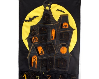 halloween countdown calendar  halloween advent calendar  countdown  halloween minature haunted houses