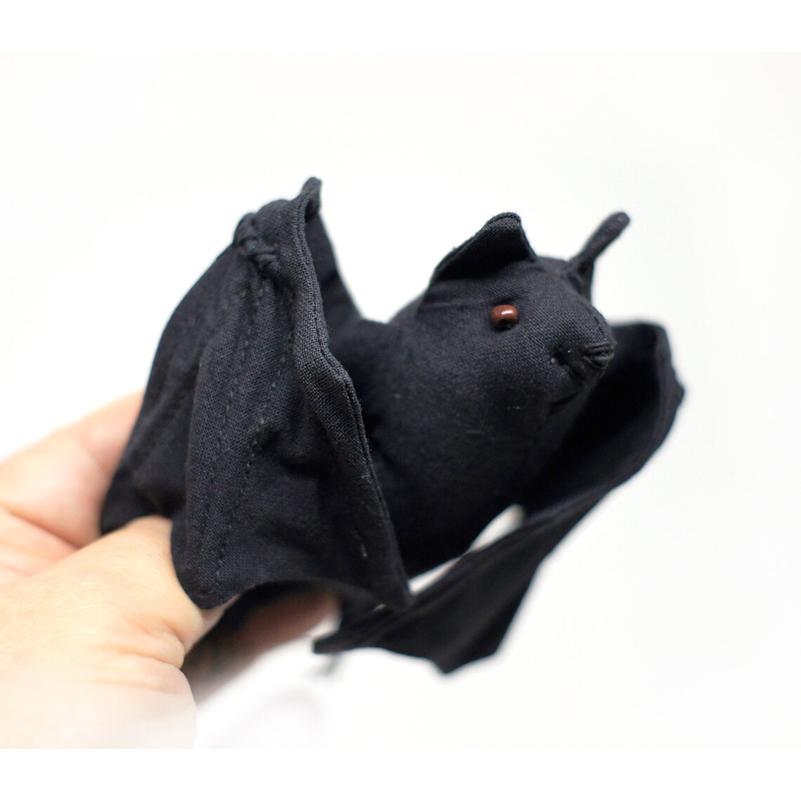 Bat Plush Pattern Bat Handmade Decor Halloween Black Toy Etsy
