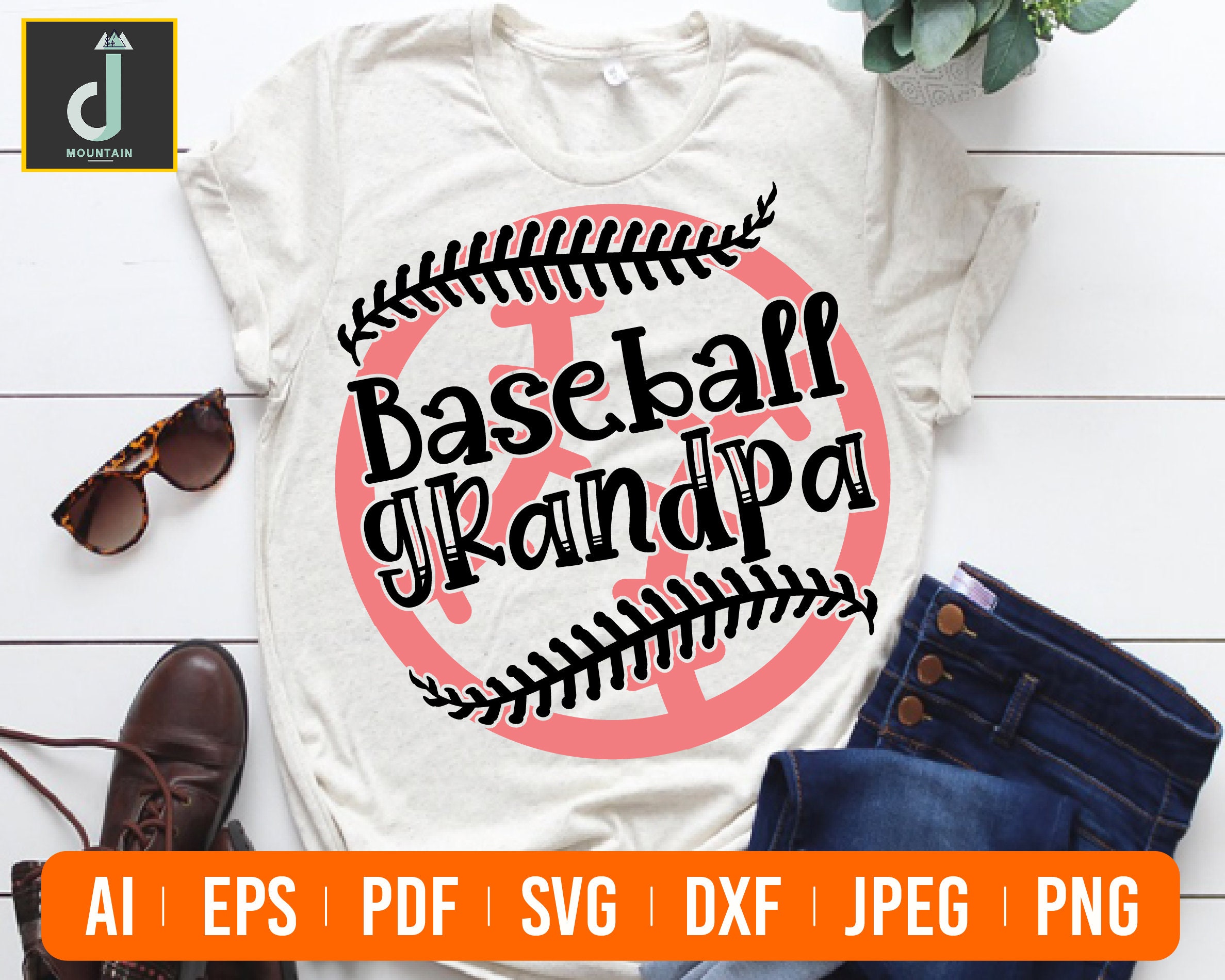 Baseball Grandpa svg baseball svg Grandpa svg baseball Etsy