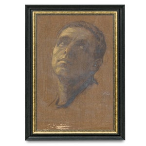 Downloadable vintage male portrait print, Printable antique portrait painting, Digital vintage portrait art