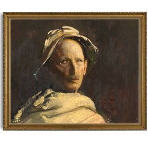 Antique Oil Portrait Painting of a Man (Digital Download)