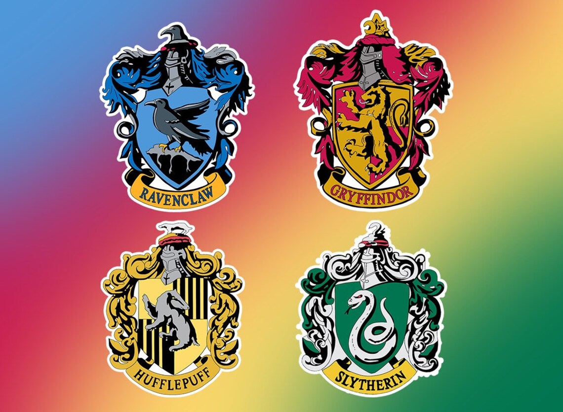 Harry Potter House Vinyl Sticker Pack Etsy