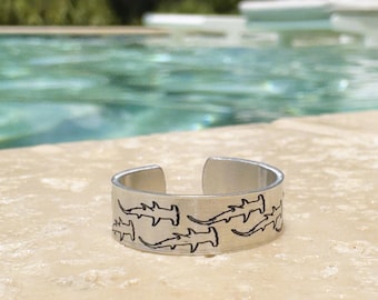 Shark Ring, Adjustable Ring, Hammerhead Ring, Fish Ring, Shark Jewelry, Shark Lover Gift, Ocean Lover Gift