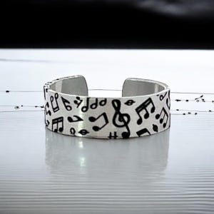 Music Notes Adjustable Ring, Music Note Ring, Music Jewelry
