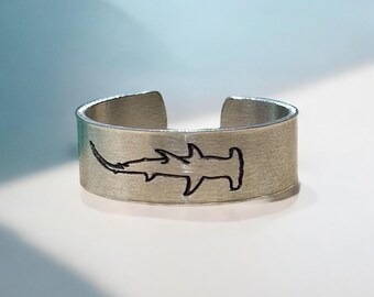 Shark Ring, Adjustable Ring, Hammerhead Ring, Fish Ring, Shark Jewelry, Shark Lover Gift, Ocean Lover Gift