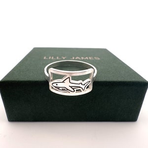 Sterling Silver Shark Ring