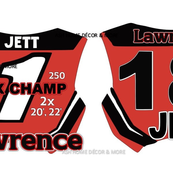 Jett Lawrence number plate svg, moto svg, dirt bike svg, supercross svg, supermoto svg, motorcycle svg, Jettson Lawrence svg, racing svg