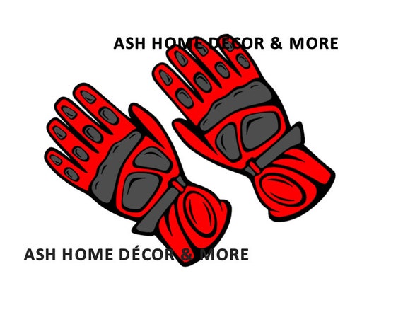 Motorcycle Gloves SVG: Dirt Bike Protective Gear (Digital Download)