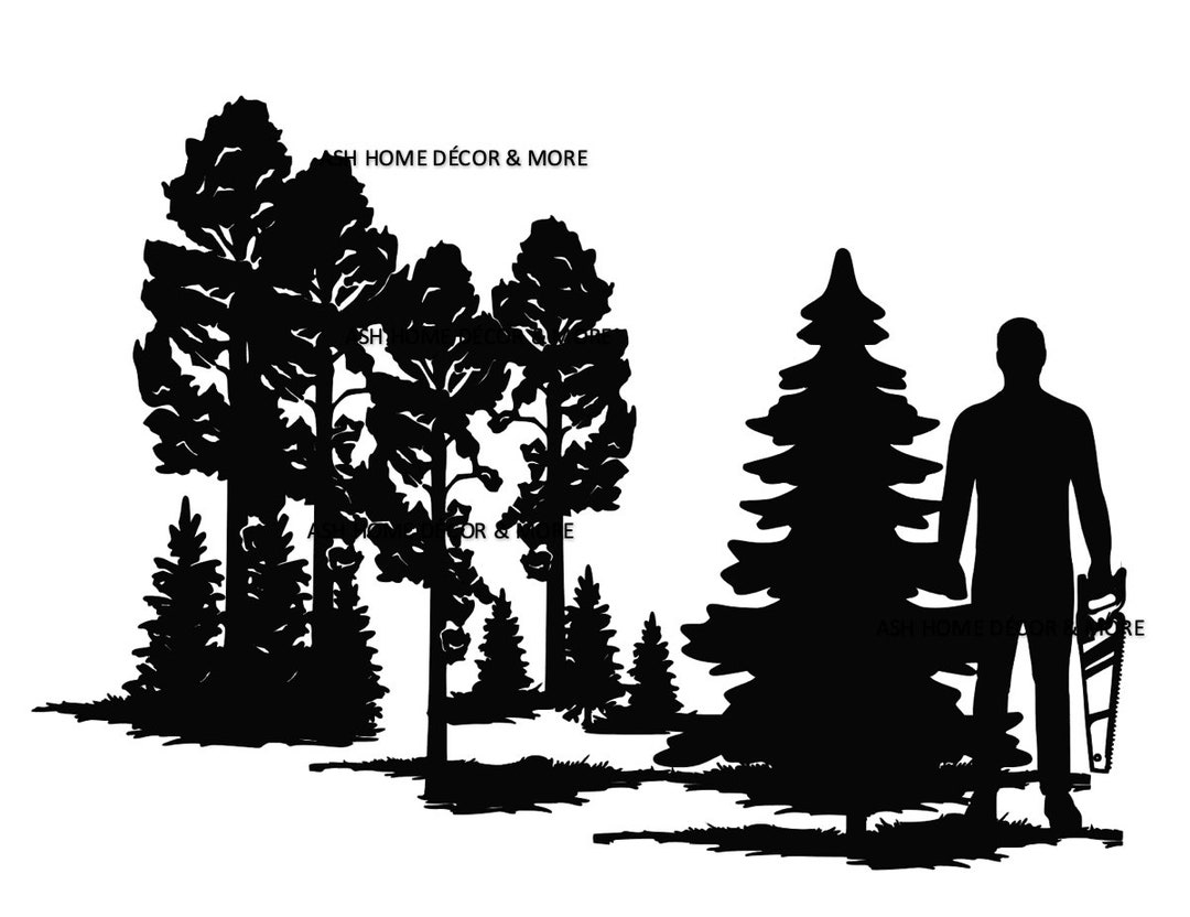 Cutting Christmas Tree SVG, Christmas Tree Cutting SVG, Fresh Cut Tree