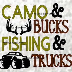 Camo Bucks Fischerwagen SVG; Baby Junge svg; welche Jungs aus svg gemacht sind; Angeln svg; LKW svg; Jagd svg, Hirsch svg, Natur, Waldkinder