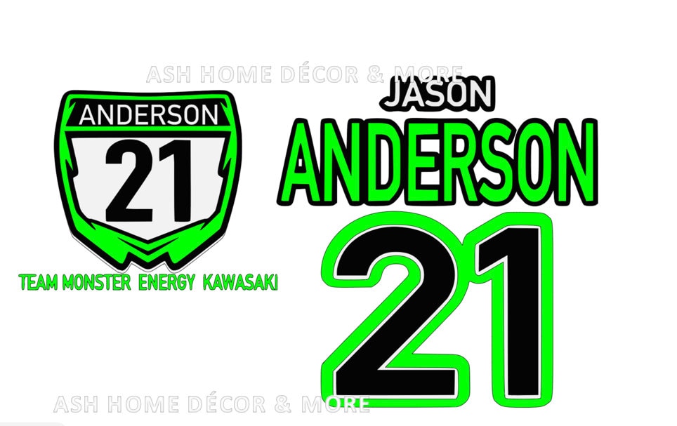 Jason Anderson SVG Cut File Supercross #21 - Etsy