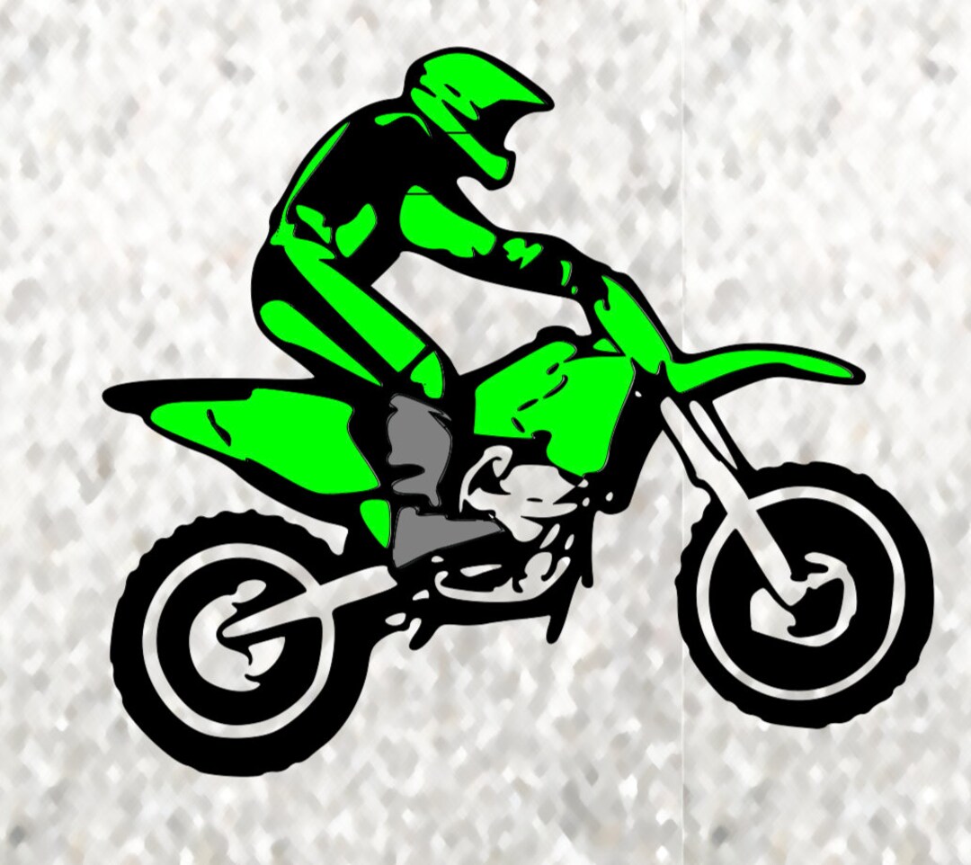 Grasstrack Rider Svg Dirt Bike SVG Cut File: Motocross Rider Design - Etsy