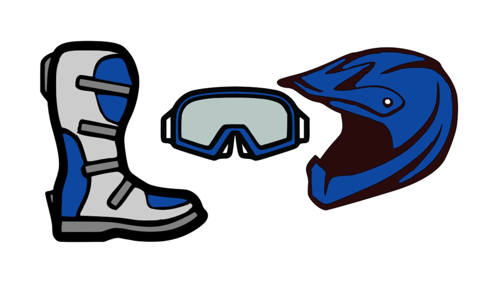 Dirt Bike Helmet Boots Goggles SVG Motocross Svg Motorcycle Etsy