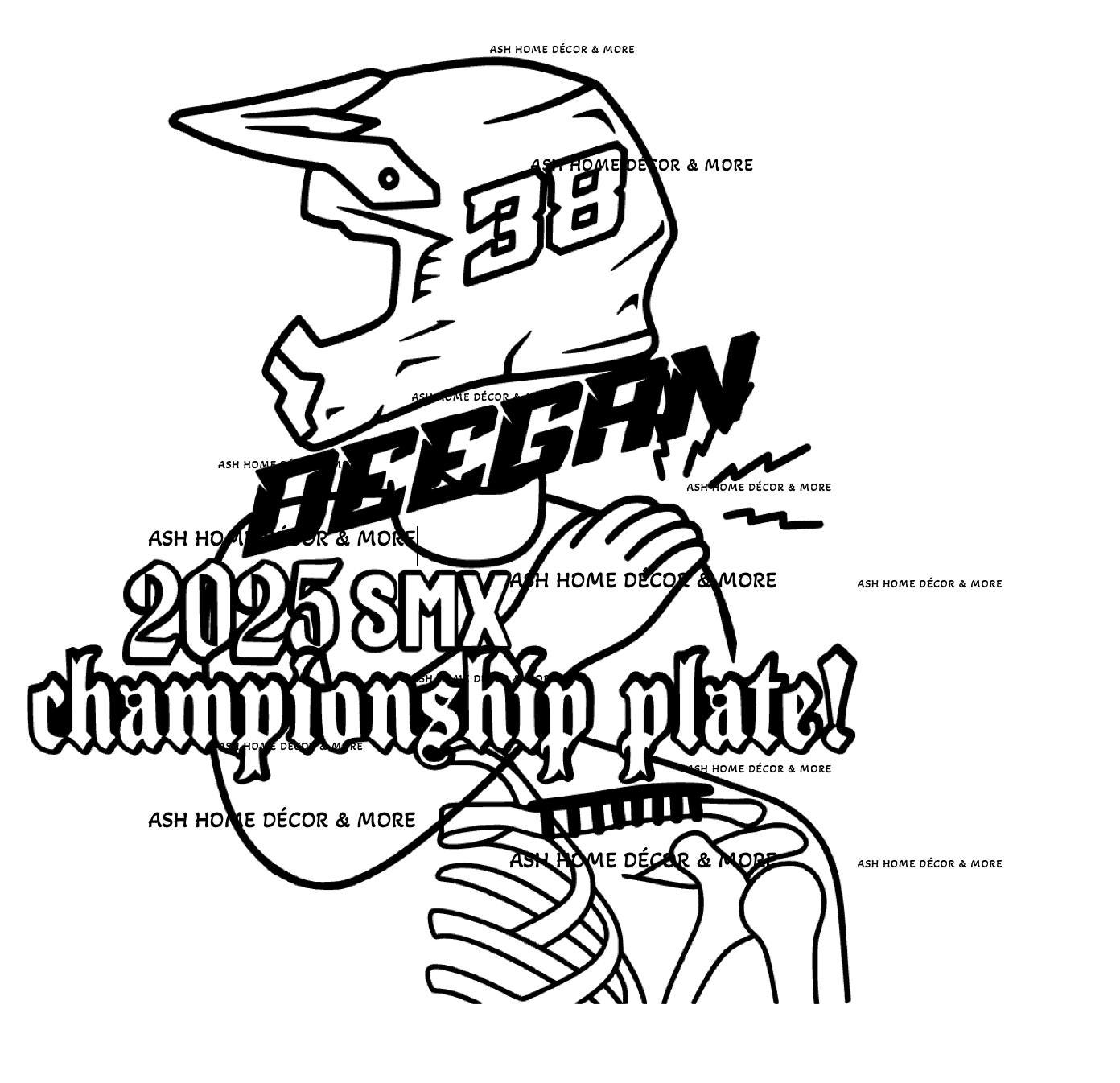 Haiden Deegan SMX Championship SVG: Motocross Racing Graphic