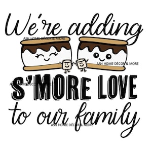 Babyaankondiging voegt liefde toe aan onze familie SVG, gender reveal svg, weer zwanger svg, outdoorsy svg, camping svg, bos svg, due
