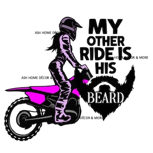 l'altra mia corsa è la sua barba svg, motociclista donna in moto da cross svg, ragazza in moto in svg, divertente moto all'aria aperta sx mx svg, anche le donne guidano svg