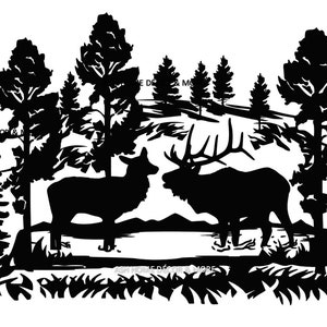 Elk Hill point d'eau svg, svg wapiti vache taureau ; wapiti svg ; vache svg ; svg chasse au wapiti ; svg chasse ; forêt svg ; taureau svg ; svg chasseur ; clairon svg ; svg rut